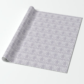 Schabby Chic Flieder Damast Geschenkpapier