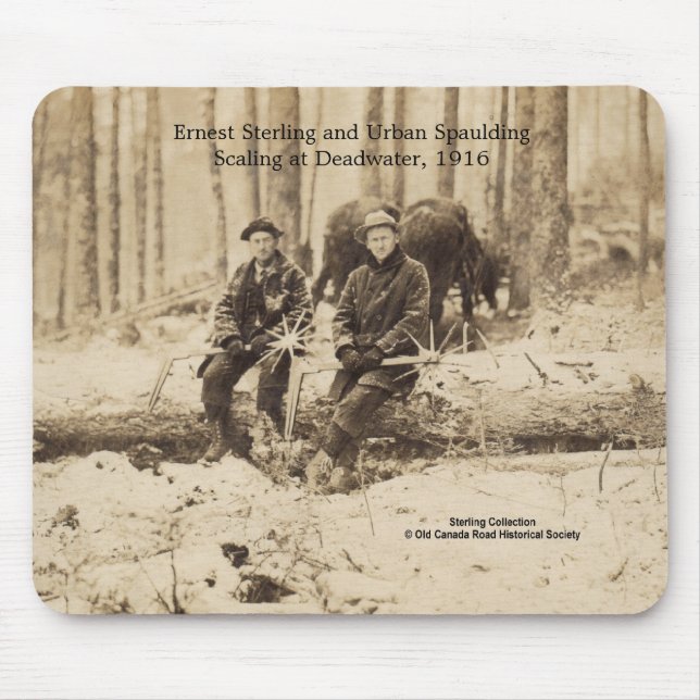 Schaber bei Deadwater, Maine - 1916 Mousepad (Vorne)
