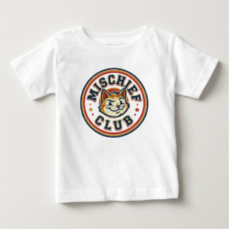 Schabernack-Club Zwinkerkatzen-Abzeichen Baby T-shirt