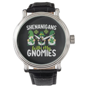 Schabernack mit meinen Gnomies Gnom St. Patrick's  Armbanduhr