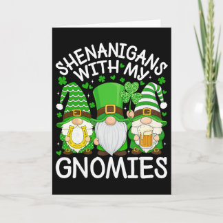 Schabernack mit meinen Gnomies St. Patrick's Day G Karte