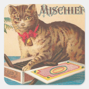 Schabernack Quadratischer Aufkleber