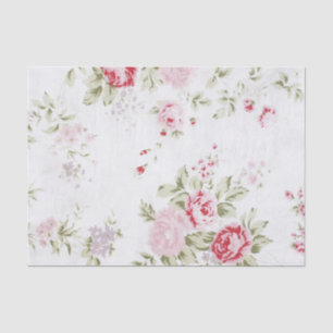 Schäbige Rose mit Blumen Seidenpapier