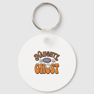 Schabiger kleiner Geist Vintage-Halloween-Shirt-De Schlüsselanhänger