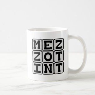 Schabkunst, Drucktechnik Tasse