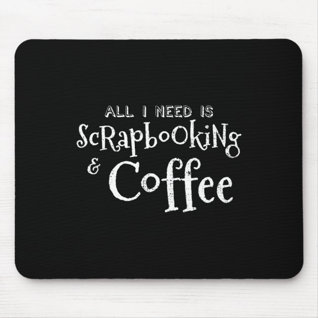 Schabkunst Kaffee Vintage  Mousepad (Vorne)