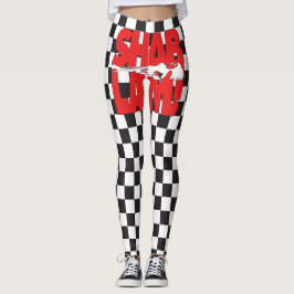 SCHABLAM! mit Drag Queen & Race-Flag-Quadraten Leggings