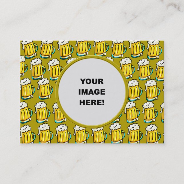 Schablone, Bier-Grenze Visitenkarte (Vorderseite)