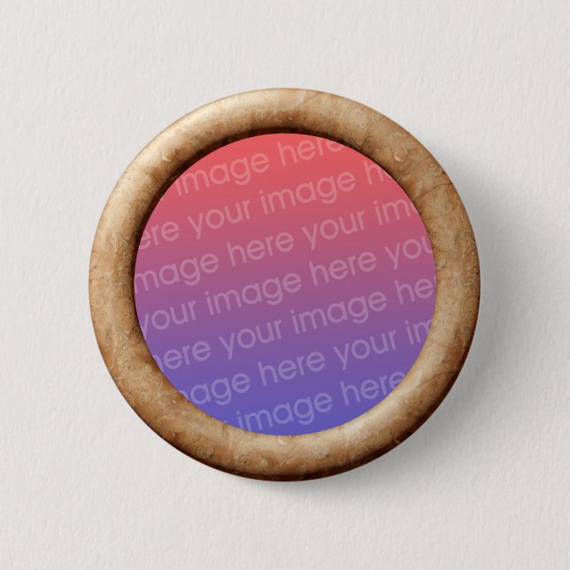 Schablone des Ziegelstein-(Rahmengrenze des Button (Vorderseite)