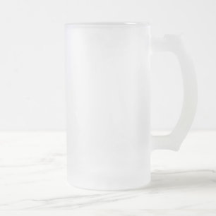 SCHABLONE leere DIY Art: Mattierte GlasTasse Mattglas Bierglas