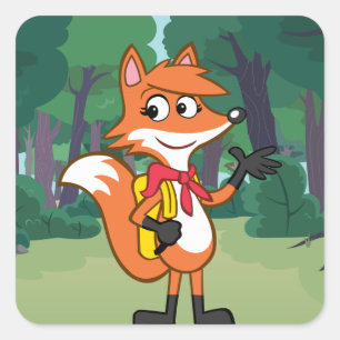 Schablone Quadratischer Aufkleber