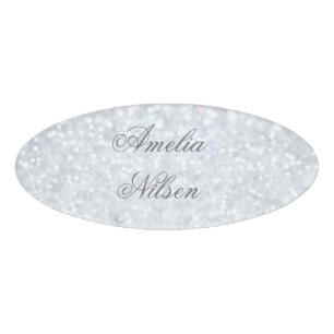 Schablone, Silber, Glitter, Zauber, Imitat, Namenschild