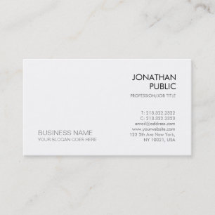 Schablone Stylish Simple Modern Elegant Company Visitenkarte