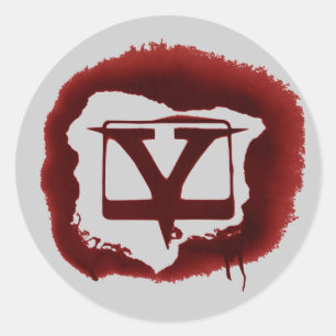 Schablone V-Rohr Runder Aufkleber