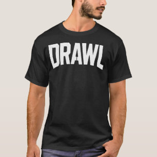 Schablone zum Zeichnen von gedehnter Sprache T-Shirt