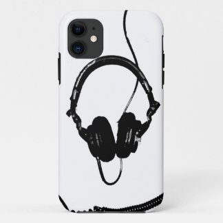 Schablonen-Art DJ-Kopfhörer iPhone 11 Hülle