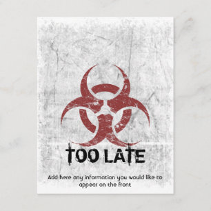 Schablonen-BiogefährdungGrunge kundengerecht Einladung