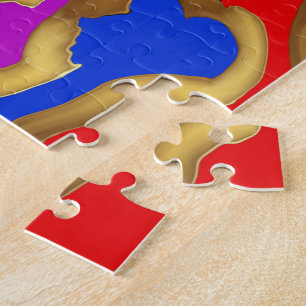 Schablonen-freier Raum addieren Ihren eigenen Puzzle