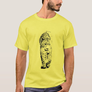 Schablonen-Leopard T-Shirt