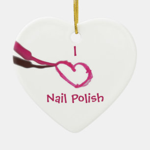 Schablonen-Liebe-Nagellack Keramik Ornament