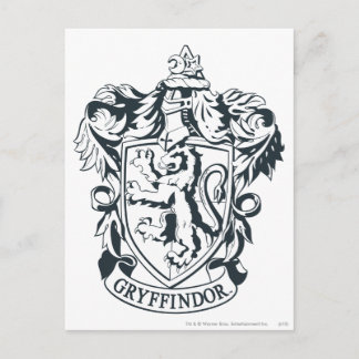 Schablonen-Skizze Harry Potters | Gryffindor Postkarte