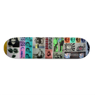 Schablonen-Verstümmelung Skateboard
