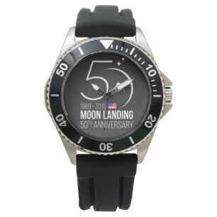 Schablonenuhren für 50. Jahrestag Apollo 11 Armbanduhr