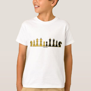 Schach-Anordnung, der T - Shirt des Kindes,