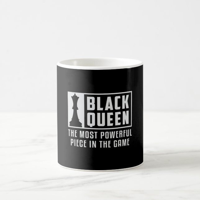 Schach Black Queen Schachbrett Schachbrett Geschen Kaffeetasse (Mittel)