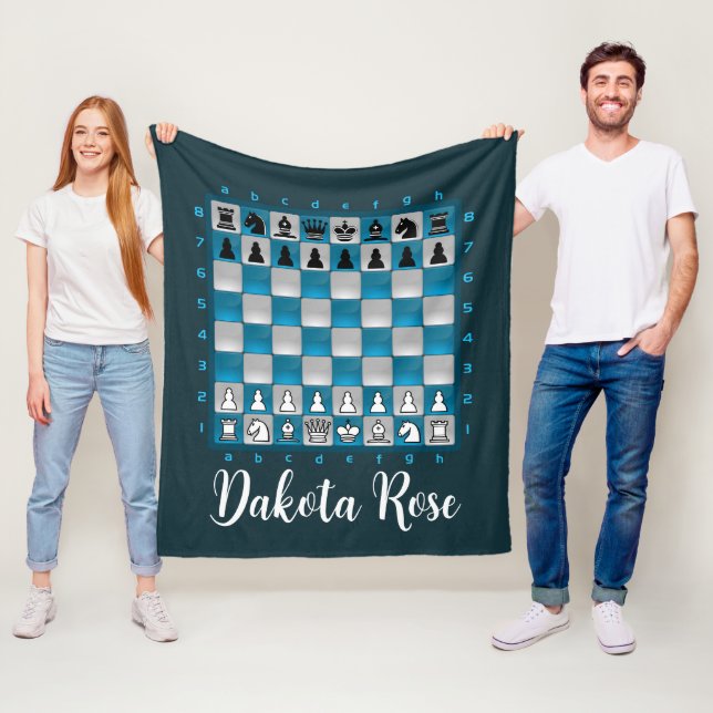 Schach-Blanket - Schachthaubendecke - Schach-Fleec Fleecedecke (Beispiel)