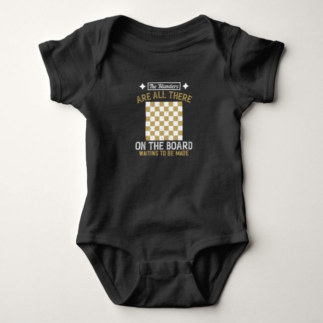 Schach - Blasen werden gewartet Baby Strampler (Vorderseite)