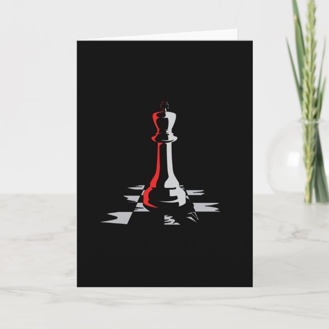 Schach-Board King Checkmate-Game-Geschenk Karte (Vorderseite)