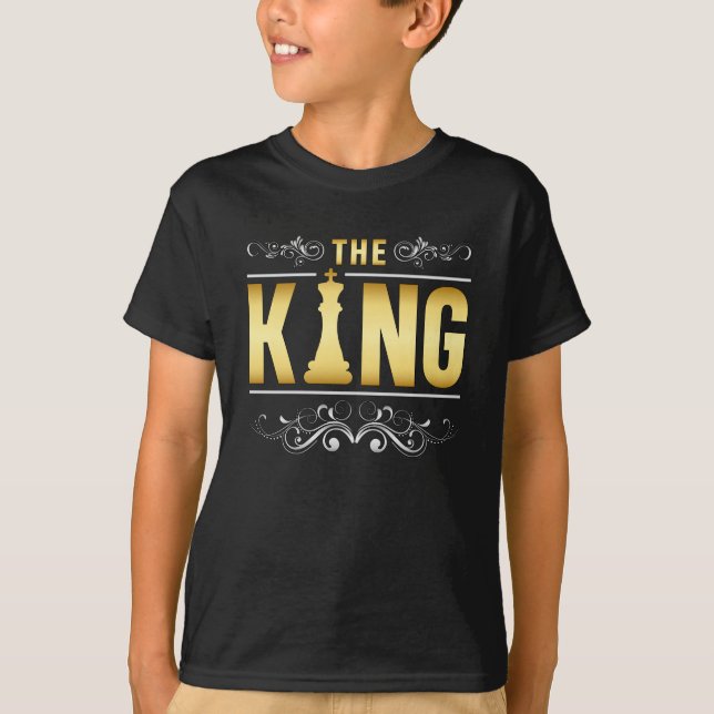 Schach-Board King Checkmate-Game-Geschenk T-Shirt (Vorderseite)