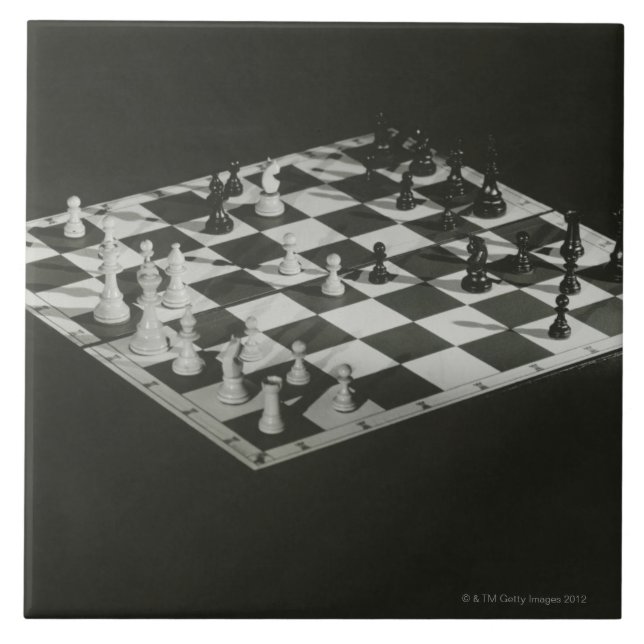 Schach-Brett Fliese (Vorderseite)