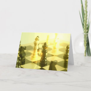 Schach-Brett-Gruß-Karte Karte