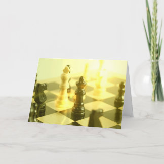 Schach-Brett-Gruß-Karte Karte