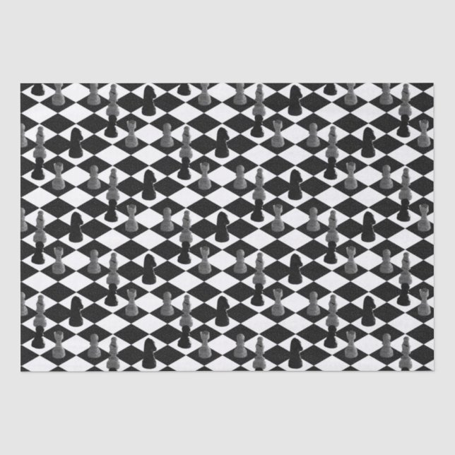 Schach-Brett-Seidenpapier Seidenpapier (Vorderseite)