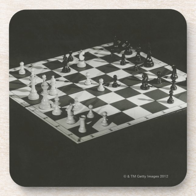 Schach-Brett Untersetzer (Vorderseite)