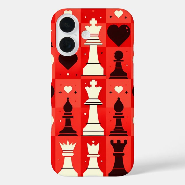 Schach Case-Mate iPhone Hülle (Rückseite)