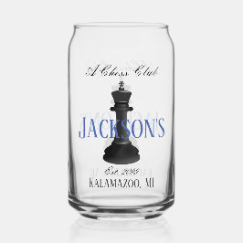 Schach Club w Classic King Zeichne Trinkbehälter B Dosenglas