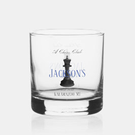 Schach Club w Classic King Zeichne Trinkbehälter R Whiskyglas