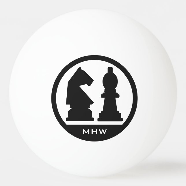 SCHACH cusom Monogramm-Klingeln pong Bälle Tischtennisball (Vorderseite)