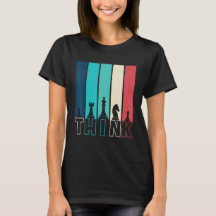 Schach denkt an Vintages Schachspielangebot T-Shirt