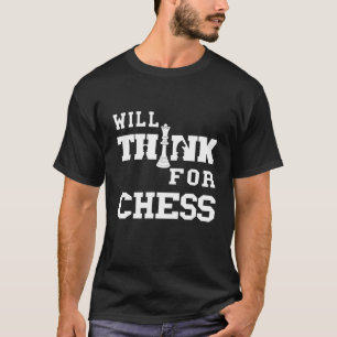 Schach denkt nach Schachklub P T-Shirt