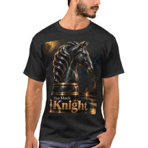 Schach Der schwarze Springer, T-Shirt