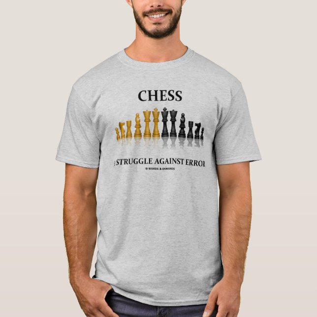 Schach ein Kampf gegen Fehler (reflektierendes T-Shirt (Vorderseite)