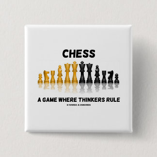 Schach ein Spiel, wo Denker anordnen (Schach-Set) Button