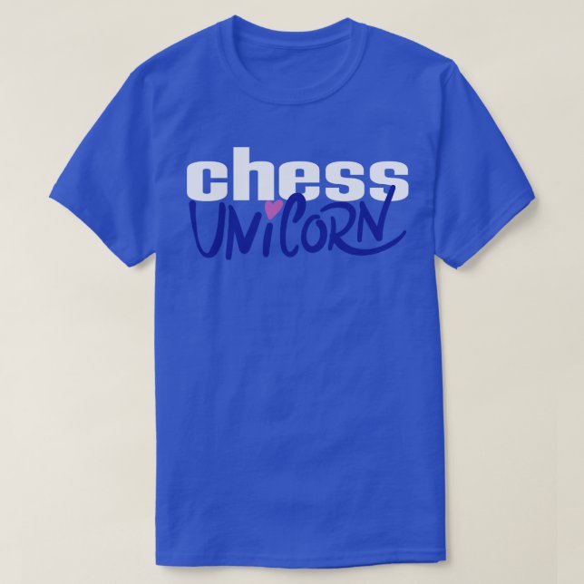 Schach Einhorn 1 T-Shirt (Design vorne)