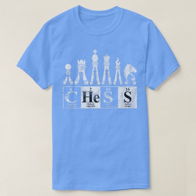 Schach-Element-Science-Schach-Nerd Premium 25 T-Shirt (Design vorne)