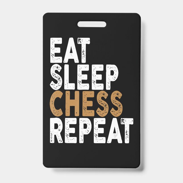 Schach essen wiederholen Schach Ausweis (Vorderseite)